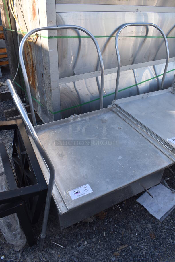 Metal Commercial Dolly w/ Push Handle on Commercial Casters. 27x32x39 - Image 2 of 3