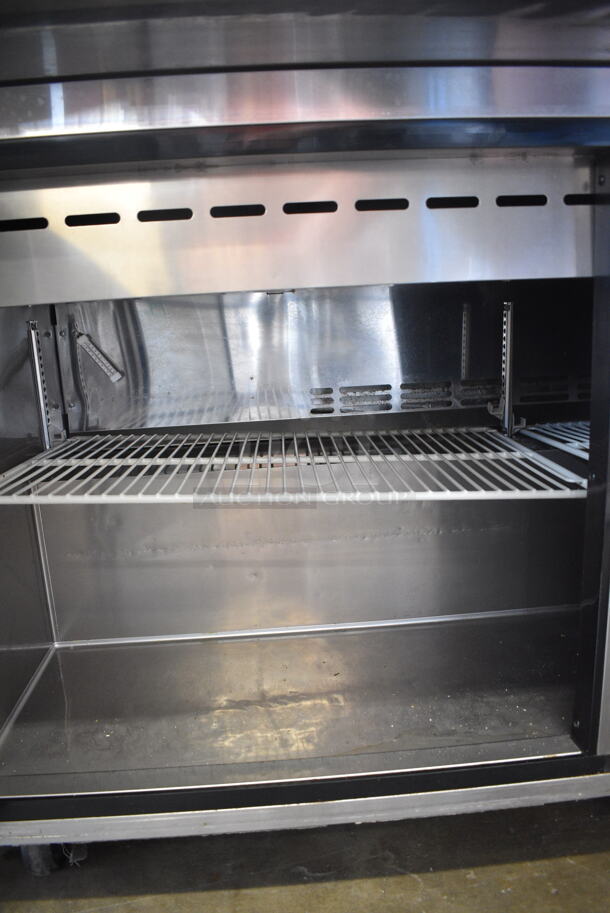 Turbo Air MST-60-24 Stainless Steel Commercial Sandwich Salad Prep Table Bain Marie Mega Top on Commercial Casters. 115 Volts, 1 Phase. Tested and Powers On But Does Not Get Cold - Image 6 of 7