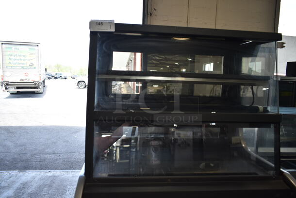 Structural Concepts Oasis C3Z3667 Black 36 1/2" Horizontal Air Curtain Display Case with Dry Top Display. 120 Volts, 1 Phase. Tested and Working! - Image 3 of 9