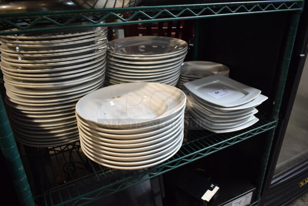 ALL ONE MONEY! Tier Lot of White Ceramic Plates. - Image 2 of 6