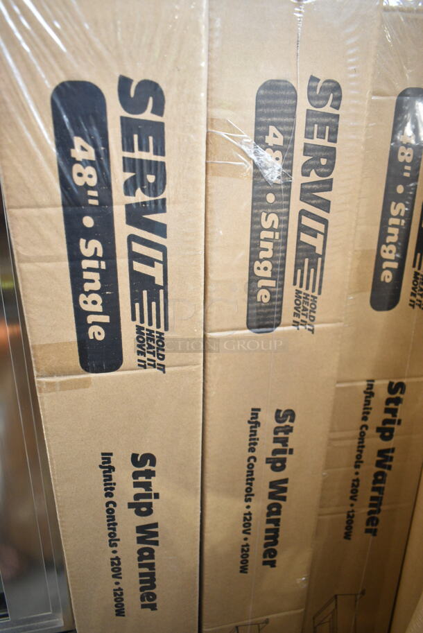 2 BRAND NEW IN BOX! ServIt 423SWI48CP Stainless Steel Commercial 48" High Wattage Strip Warmer with Infinite Controls. 120 Volts, 1 Phase. 2 Times Your Bid! - Image 2 of 4
