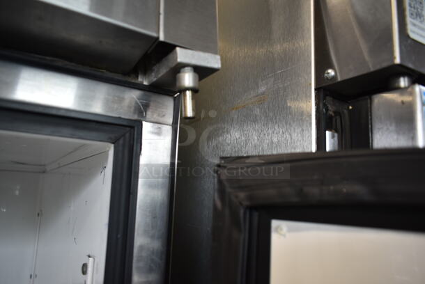 2010 True TG2R-2S ENERGY STAR Stainless Steel Commercial 2 Door Reach In Cooler w/ Poly Coated Racks. 115 Volts, 1 Phase. Tested and Working! - Image 7 of 9