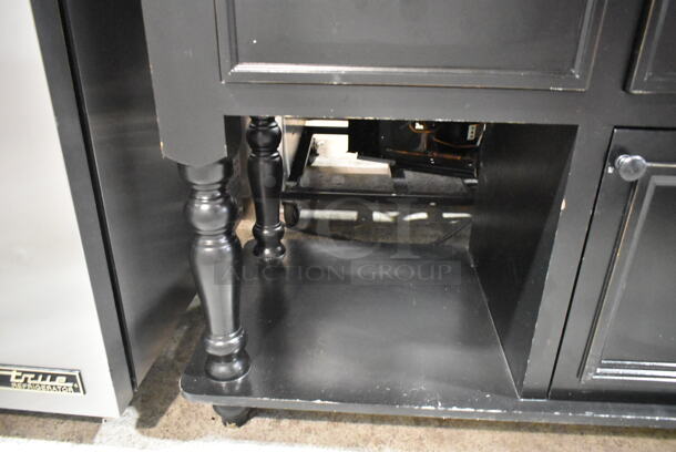 Counter w/ Wooden Countertop, Door and 3 Drawers.  - Image 3 of 8