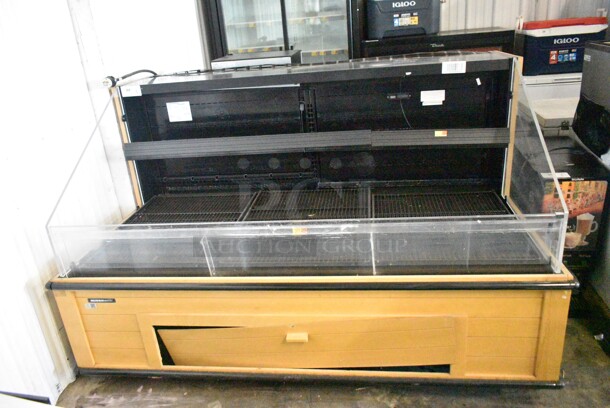Hussmann Q3-SS-6S Metal Commercial Floor Style Horizontal Open Grab N Go Merchandiser. 120/208-240 Volts, 1 Phase.  - Image 1 of 5
