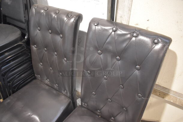 2 Black Dining Chairs. 16x24x41. 2 Times Your Bid! - Image 4 of 4