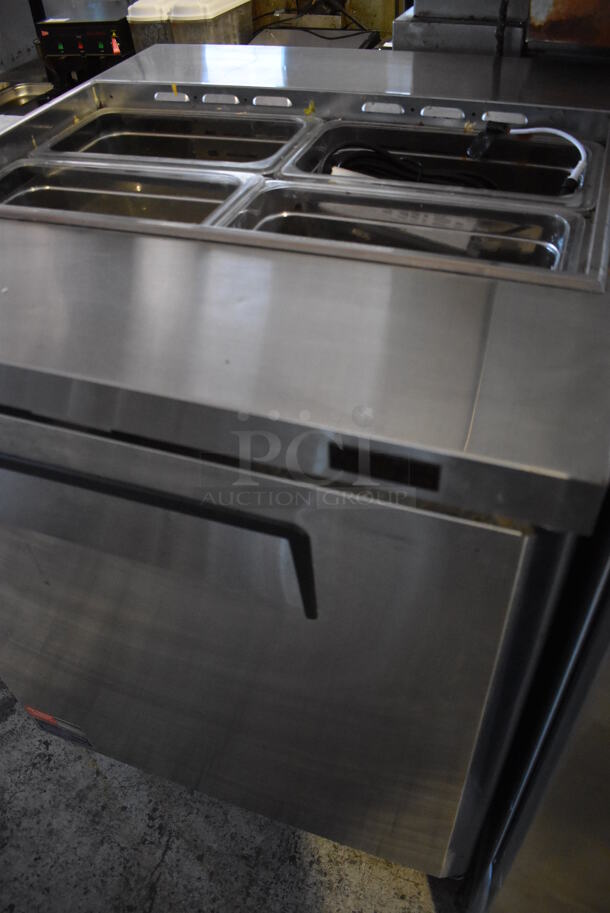 Turbo Air MSTS-28-N-711S Stainless Steel Commercial Prep Table. 115 Volts, 1 Phase. 27.5x30x37. Tested and Working! - Image 4 of 9