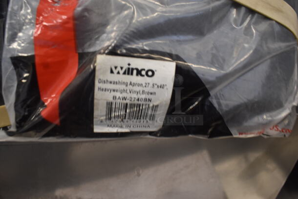 ALL ONE MONEY! NEW Winco Aprons, Stainless Steel Full Pan, Bus Bin and Stainless Bottle Shelf and More! - Image 2 of 4