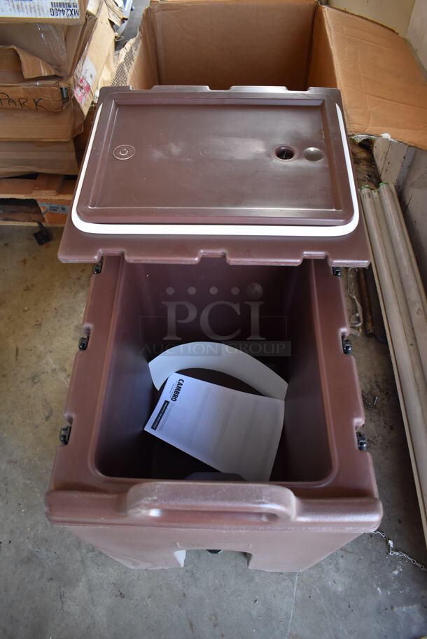 BRAND NEW IN BOX! Cambro 1000LCD Brown Poly Insulated Drink Holder Dispenser. 26x26x24 - Image 8 of 10