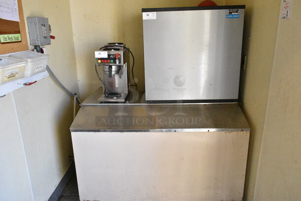 KoolAire Stainless Steel Commercial Ice Head on Commercial Ice Bin. Does Not Include Coffee Machine. This Unit Was In Working Condition When the Restaurant Closed. (kitchen) - Image 1 of 5