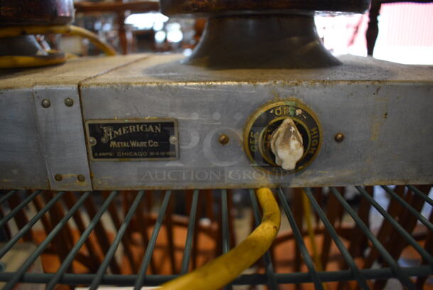 American Metalware Metal Commercial Countertop 2 Head Waffle Maker. 24x12x8. Tested and Working! - Image 6 of 6