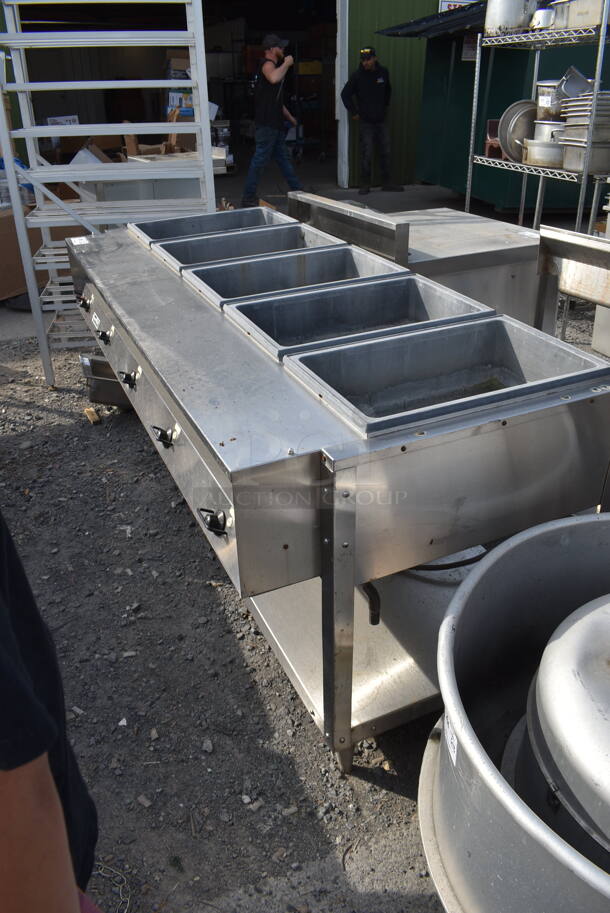 Serve Well 5 Bay Steam Table w/ Undershelf. 120 Volts, 1 Phase. Cannot Test Due To Plug Style - Image 3 of 7