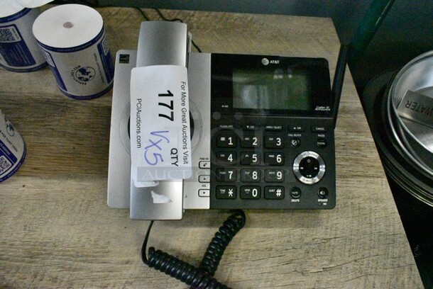 ALL ONE MONEY! Lot of Corded Office Telephone, 2 Phones on Cradle, Receipt Printer Paper - Image 11 of 12