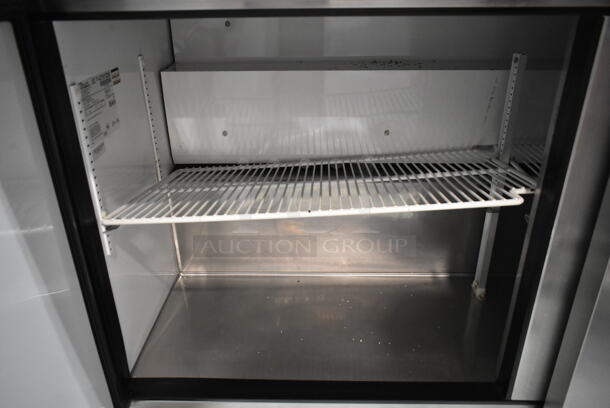 True TSSU-60-16 Stainless Steel Commercial Sandwich Salad Prep Table Bain Marie Mega Top on Commercial Casters. 115 Volts, 1 Phase. Tested and Powers On But Does Not Get Cold - Image 5 of 6