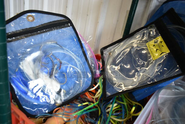ALL ONE MONEY! Bin of Various Items Including Fishing Line and Fishing Lures - Image 3 of 10