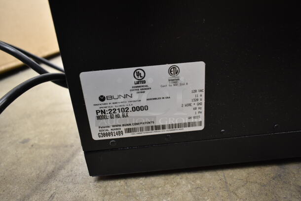 BRAND NEW SCRATCH AND DENT! 2023 Bunn G2 HD Metal Commercial Countertop Coffee Bean Grinder. 120 volts, 1 Phase. Tested and Working! - Image 7 of 7
