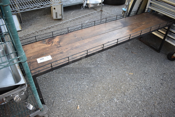 Wooden and Metal Shelf. 65x15.5x20 - Image 4 of 4