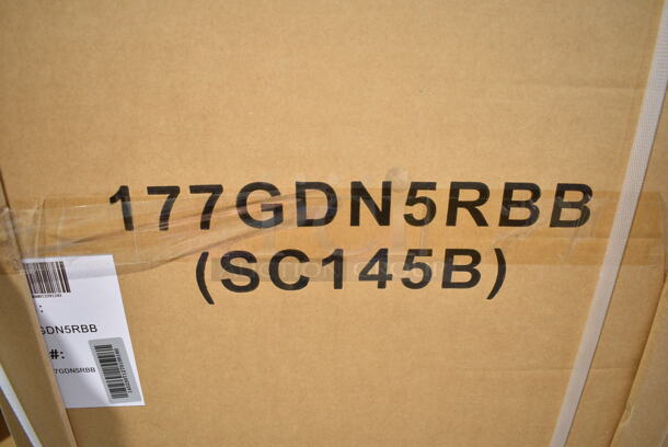BRAND NEW IN BOX! Galaxy 177GDN5RBB Metal Commercial Single Door Reach In Cooler Merchandiser w/ Poly Coated Racks and LED Lighting. 110-120 Volts, 1 Phase. - Image 3 of 3