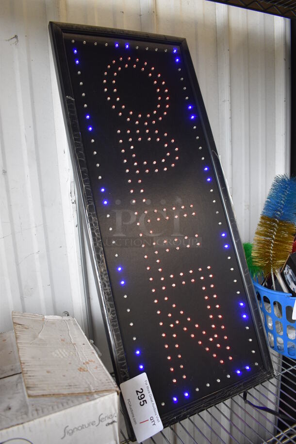 Light Up Open Sign. 13x1x31.5. Tested and Working! - Image 2 of 4