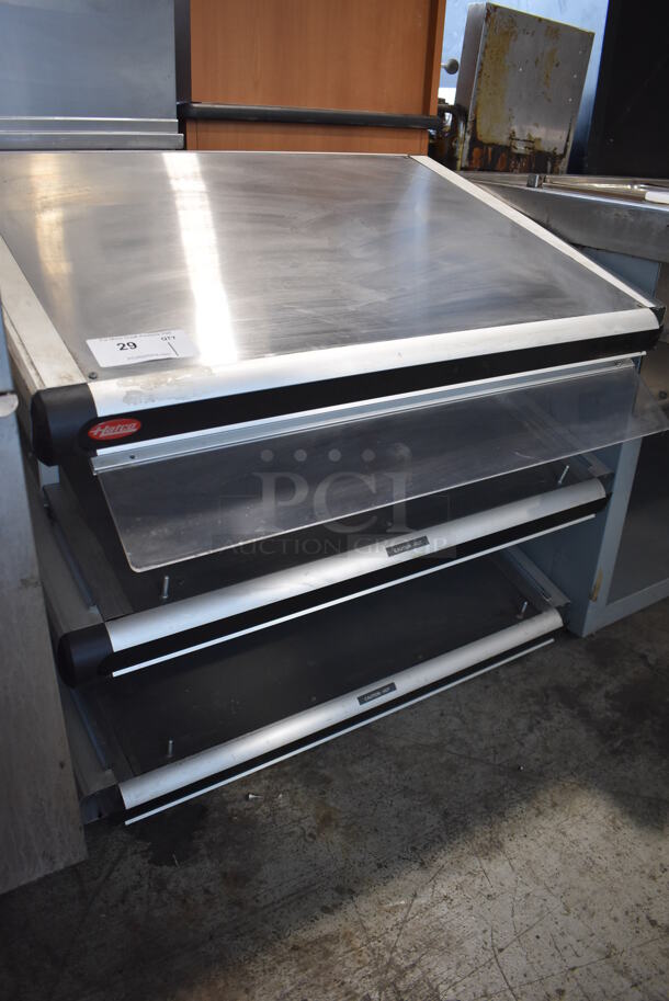 Hatco Metal Commercial Countertop 2 Tier Warming Merchandiser Display Case. 36x29x34. Cannot Test - Unit Needs New Power Cord - Image 5 of 6