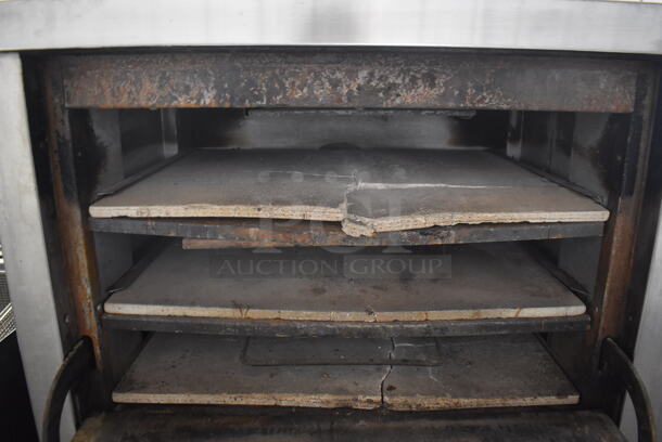 2 Peerless CE131D-3 Stainless Steel Electric Powered Commercial Ovens w/ Cooking Stones. 220 Volts, 3 Phase. 30x32x63. 2 Times Your Bid! - Image 3 of 9