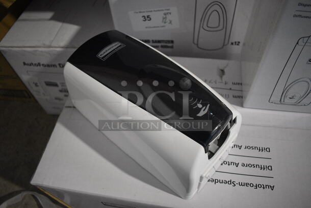 10 BRAND NEW IN BOX! Rubbermaid Poly Wall Mount AutoFoam Dispenser. 5.5x5.5x11. 10 Times Your Bid! - Image 3 of 5