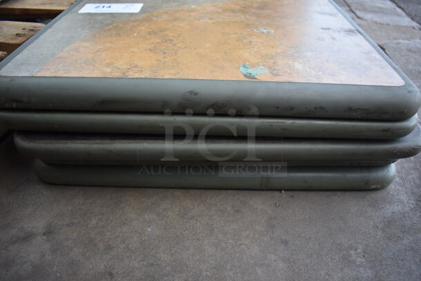 5 Tan Gray Green Tabletops. 20x24x1. 5 Times Your Bid! - Image 3 of 3