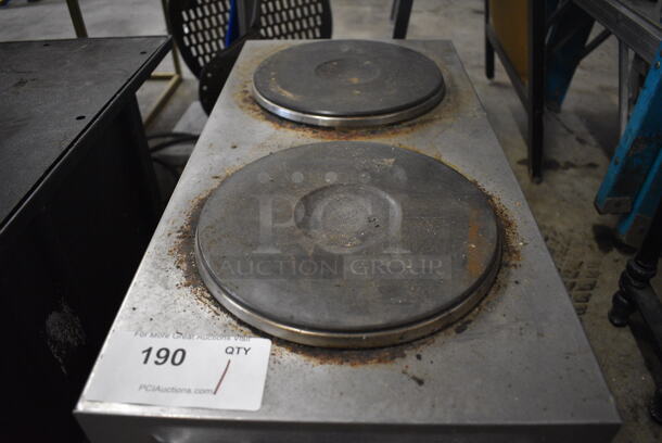 Star Model 502F Stainless Steel Commercial Countertop Electric Powered 2 Burner Hot Plate Range. 208/240 Volts. 12x24x13 - Image 4 of 5
