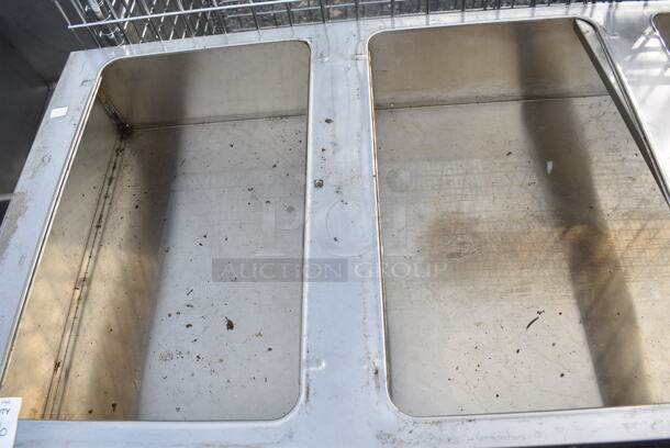 Eagle AWT4-LP Metal Commercial Natural Gas Powered 4 Well Steam Table w/ Under Shelf. 30,000 BTU.  - Image 4 of 5