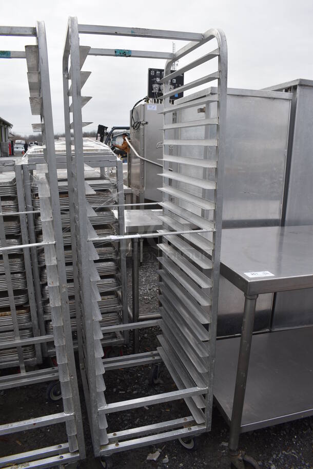 Metal Commercial Pan Transport Rack on Commercial Casters. 20.5x26x70 - Image 1 of 4