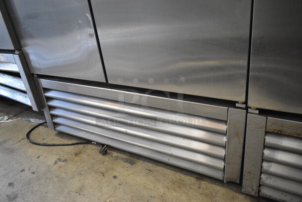 2017 True T-35 Stainless Steel Commercial 2 Door Reach In Cooler w/ Poly Coated Racks. 115 Volts, 1 Phase. Tested and Working! - Image 3 of 6