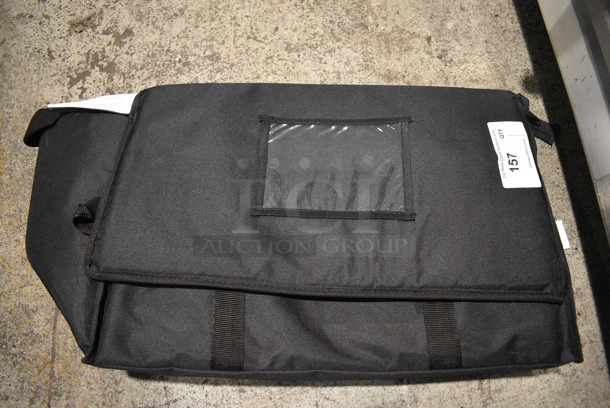 Black Insulated Food Carrying Bag. 22x12x14