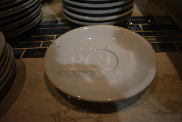 26 White Ceramic Saucers. 7x7x1. 26 Times Your Bid! (bar) - Image 2 of 4