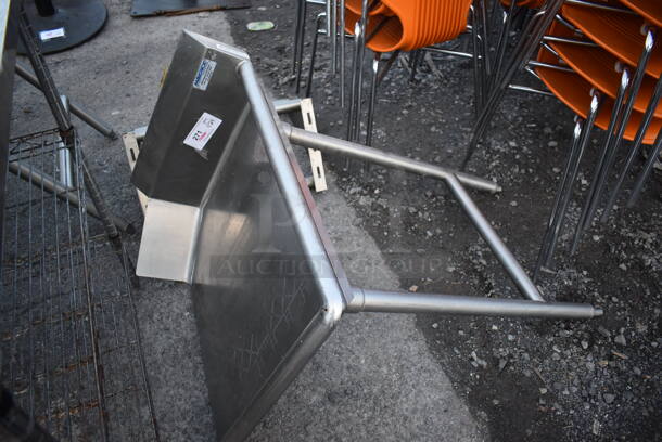 Stainless Steel Commercial Right Side Clean Side Dishwasher Table. Goes GREAT w/ Item 265! 24x30x43 - Image 2 of 4
