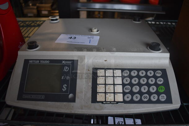Mettler Toledo Model XRT Metal Countertop Food Portioning Scale. 14x14x4. Tested and Does Not Power On