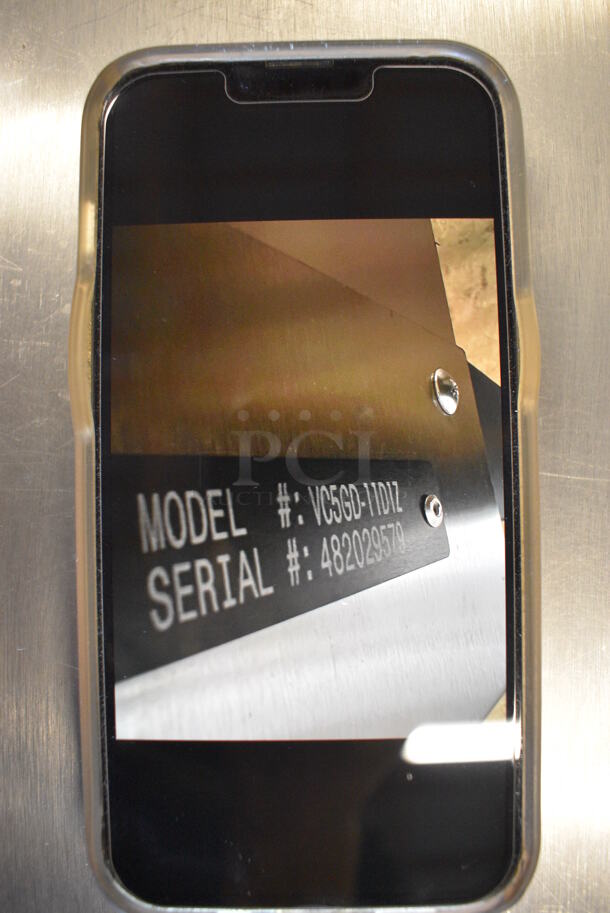 BRAND NEW SCRATCH AND DENT! LATE MODEL! Vulcan Model VC5GD-11D1Z Stainless Steel Commercial Natural Gas Powered Full Size Convection Oven w/ View Through Doors, Metal Oven Racks and Thermostatic Controls on Metal Legs. 40x32x55. Tested and Working! - Image 5 of 8