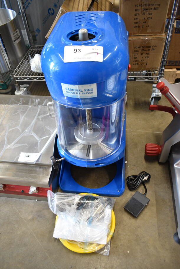 BRAND NEW SCRATCH AND DENT! 2023 Carnival King 382IBS250 Metal Block Ice Shaver. 120 Volts, 1 Phase.  Tested and Working! - Image 2 of 9
