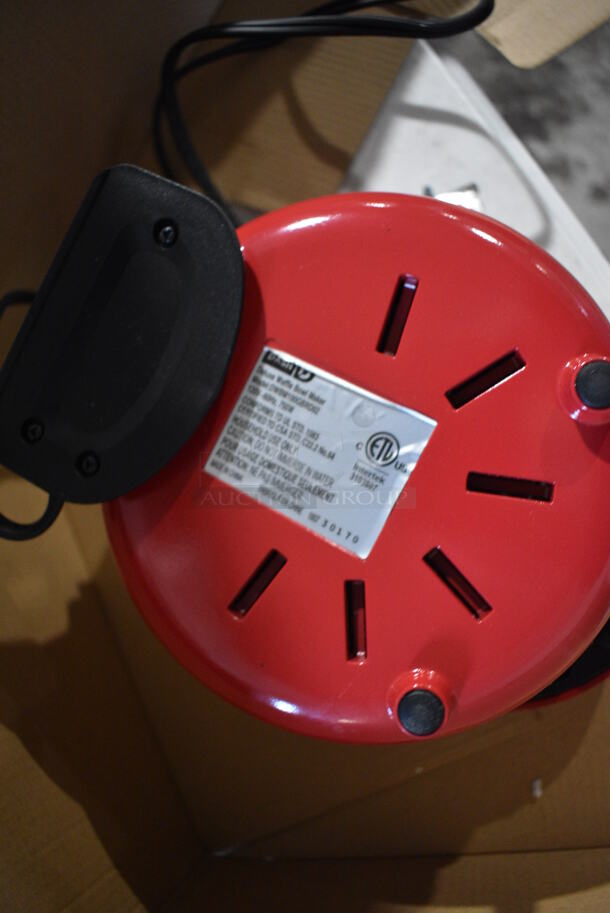 BRAND NEW IN BOX! Dash Red Countertop Waffle Bowl Maker.   - Image 5 of 5