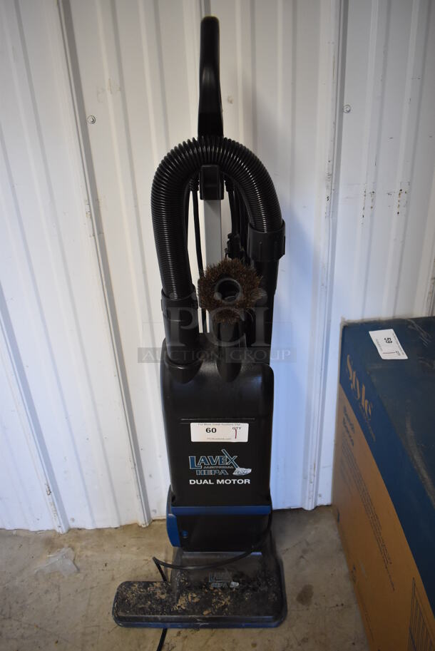 Lavex Hepa Dual Motor Vacuum Cleaner. 15x13x48. Tested and Working!