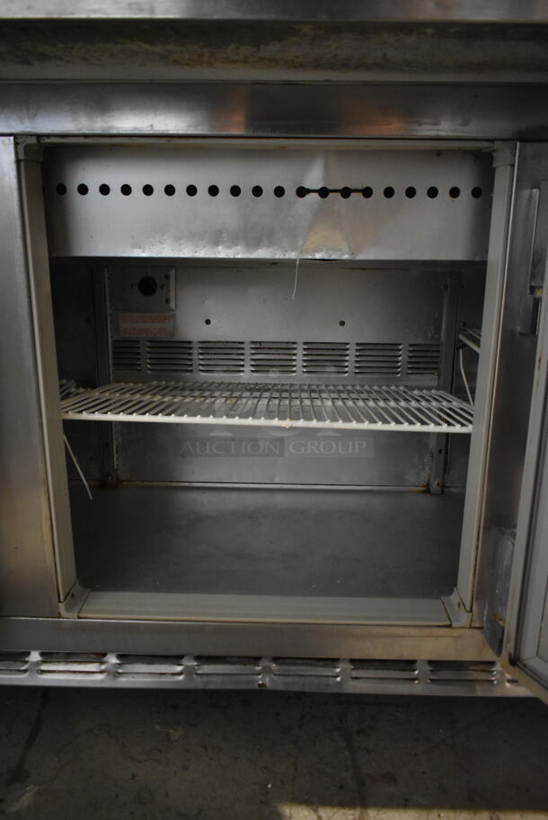 Beverage Air SP72-30M Stainless Steel Commercial Sandwich Salad Prep Table Bain Marie Mega Top on Commercial Casters. 115 Volts, 1 Phase. Tested and Working! - Image 8 of 9