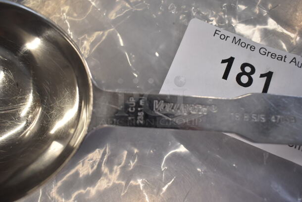 Lot of 27 BRAND NEW! Vollrath 1 Cup Stainless Steel Scoopers.  - Image 4 of 6