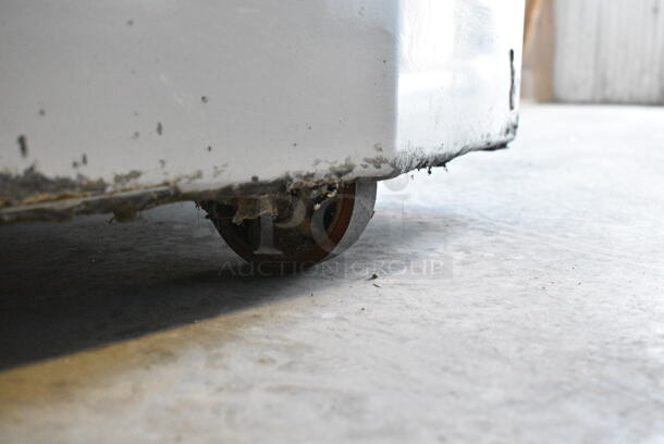 Rondo Doge 160 FBF/S Metal Commercial Floor Style Spiral Dough Mixer w/ Stainless Steel Mixing Bowl and Dough Hook Attachment on Commercial Casters. 208 Volts, 3 Phase.  - Image 7 of 8