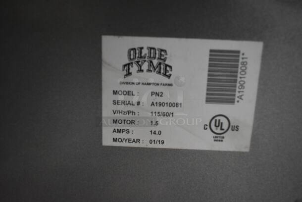 2019 Olde Tyme PN2 Stainless Steel Commercial Countertop Nut Grinder. Missing Hopper. 115 Volts, 1 Phase. Cannot Test - Unit Trips Breaker - Image 6 of 6