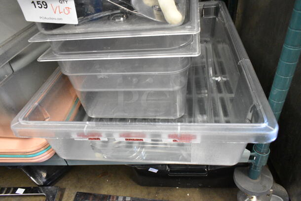 ALL ONE MONEY! Lot of Poly Bins and Utensils.  - Image 6 of 6