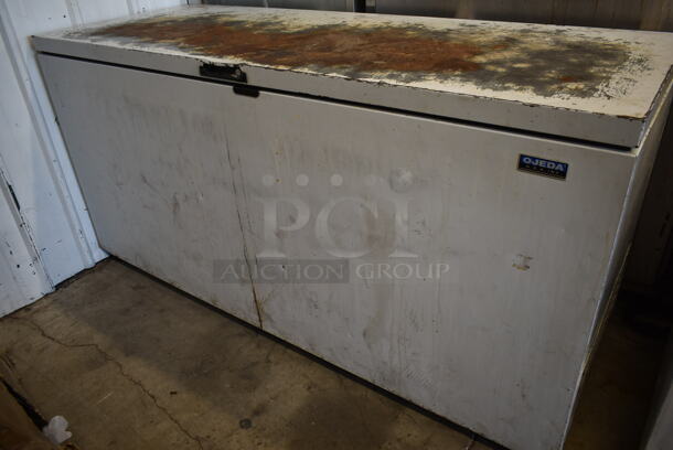 Ojeda NCFH-68 Metal Chest Freezer w/ Hinge Lid. 120 Volts, 1 Phase. Tested and Working! - Image 3 of 5