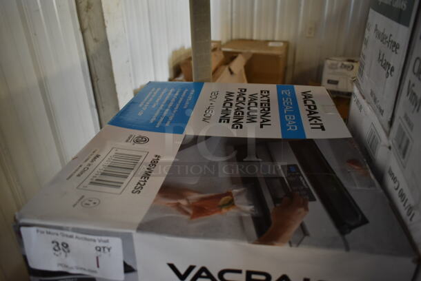 BRAND NEW SCRATCH AND DENT! VacPak-It 186VME12SS Stainless Steel External Vacuum Packaging Machine with 12" Seal Bar. 120 Volts, 1 Phase. Tested and Working! - Image 4 of 5