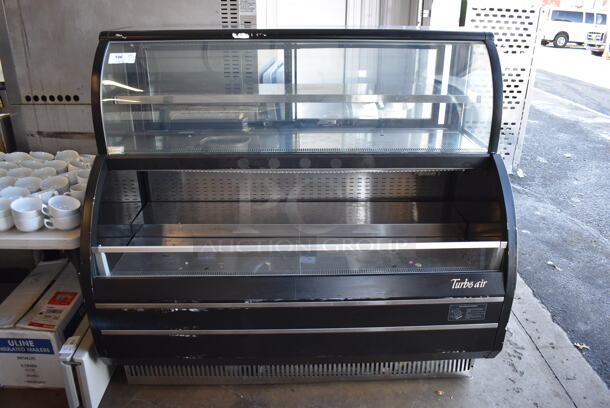 Turbo Air Metal Commercial Floor Style Open Grab N Go Merchandiser w/ Top Display Case. 63x33.5x57. Tested and Working!