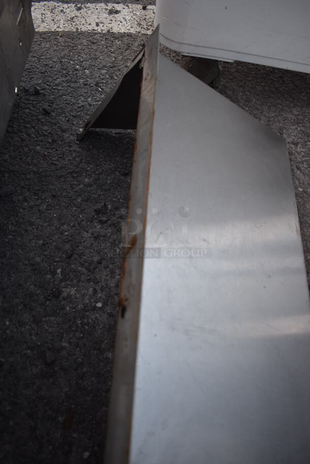 Stainless Steel Shelf w/ Wall Mount Brackets. 48x12x10 - Image 3 of 4