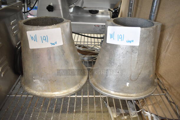 ALL ONE MONEY! Lot of 4 Metal Meat Mixer Grinder Pieces.  - Image 5 of 10