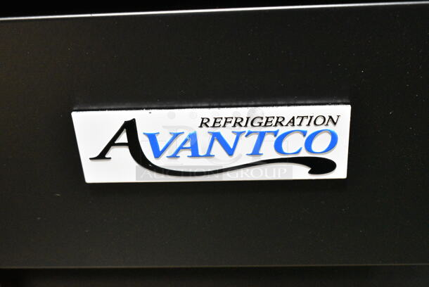 BRAND NEW SCRATCH AND DENT! 2024 Avantco 178GDC49FHCB Metal Commercial 2 Door Reach In Cooler w/ Poly Coated Racks on Commercial Casters. 115 Volts, 1 Phase. Tested and Powers On But Does Not Get Cold - Image 2 of 7