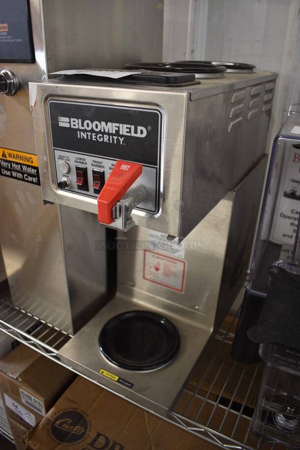 BRAND NEW! Bloomfield Model 9016 Stainless Steel Commercial Countertop Single Burner Coffee Machine w/ Hot Water Dispenser. 120/240 Volts, 1 Phase. 8x21x19 - Image 2 of 6